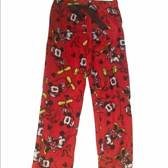 Disney‎ Fleece Mickey & Minnie PJ Pants Sz S - Picture 3 of 14